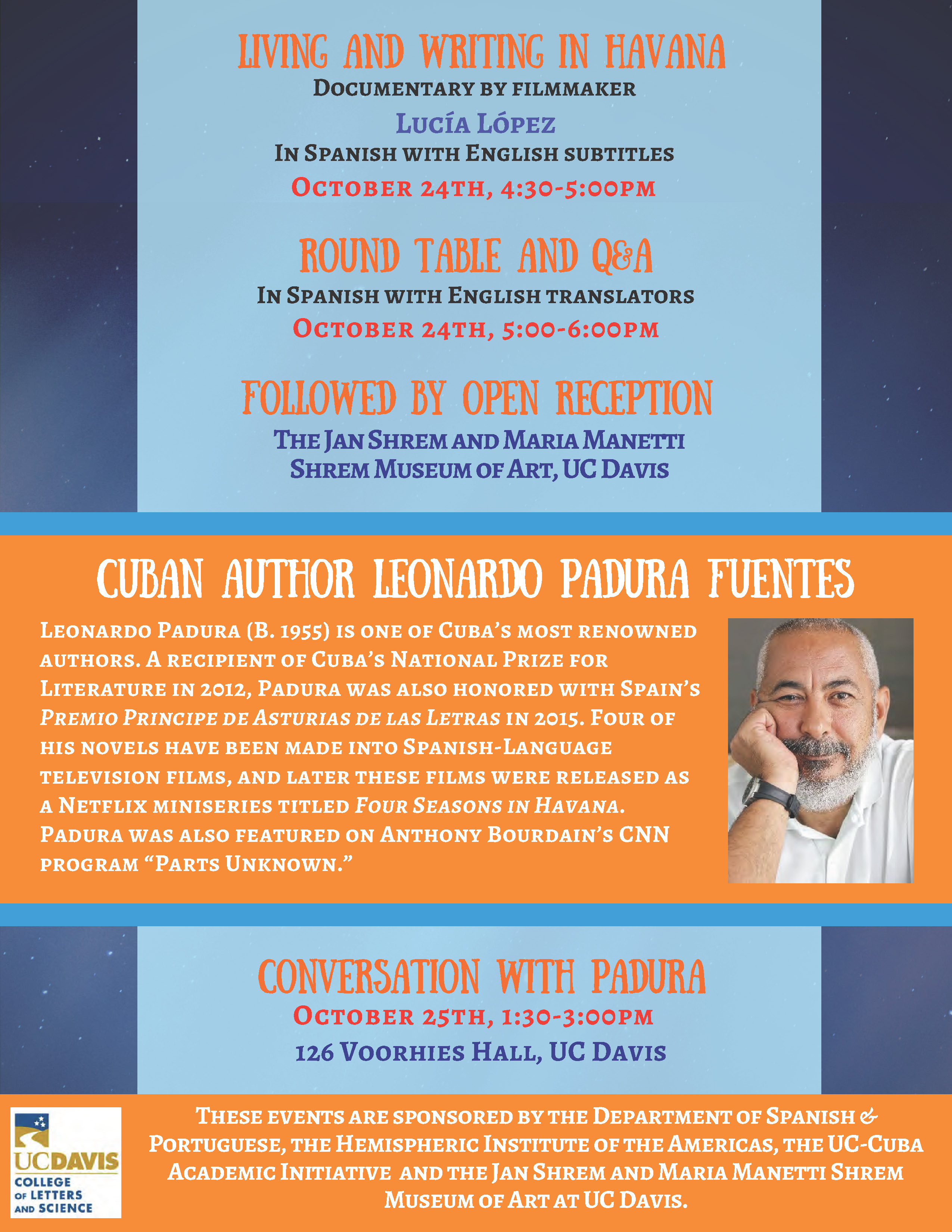 Leonardo Padura Fuentes Events