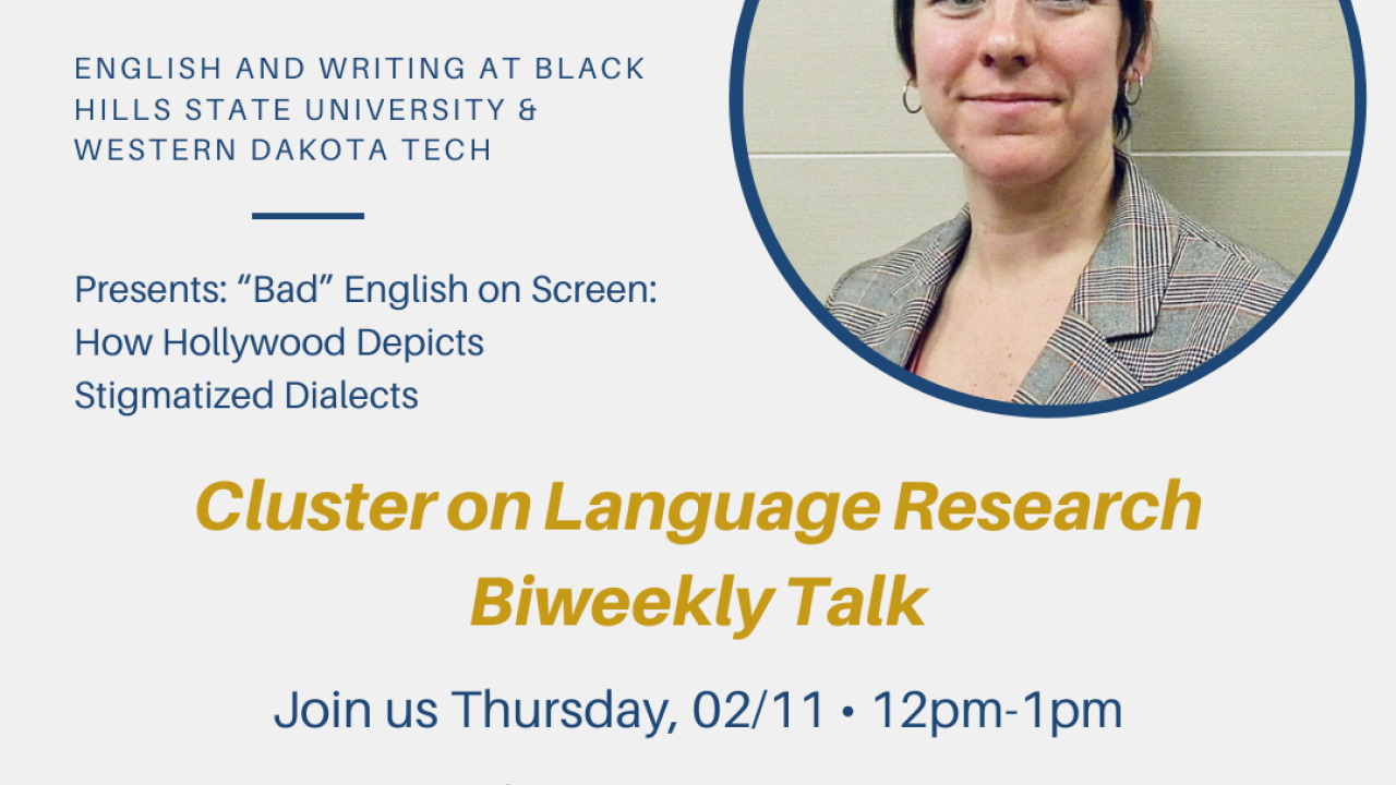 Biweekly Cluster Talk - Lindsey Clouse