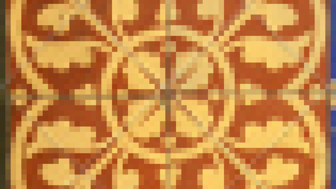 A geometric pattern on a square