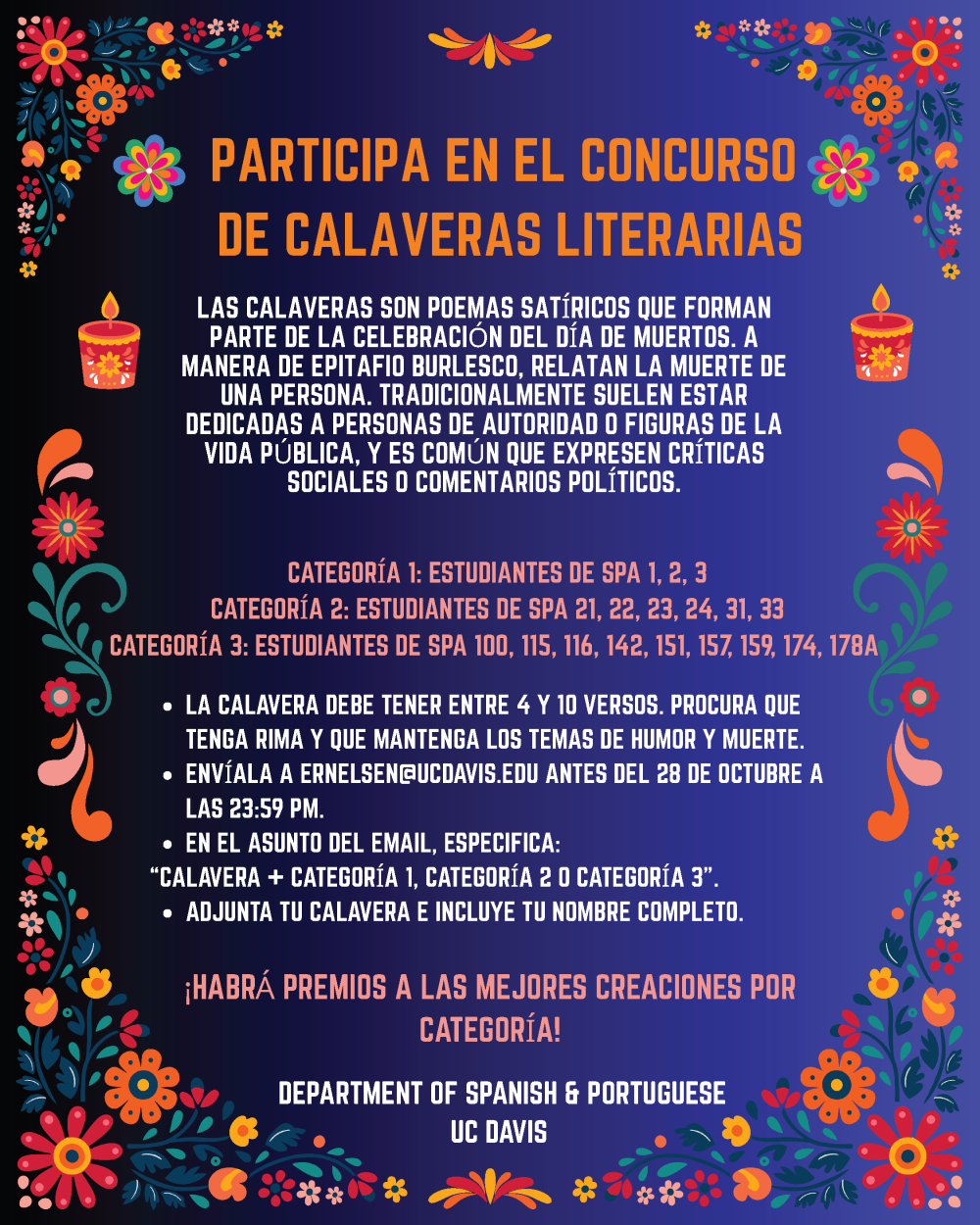 A flyer for the Calveras Contest.
